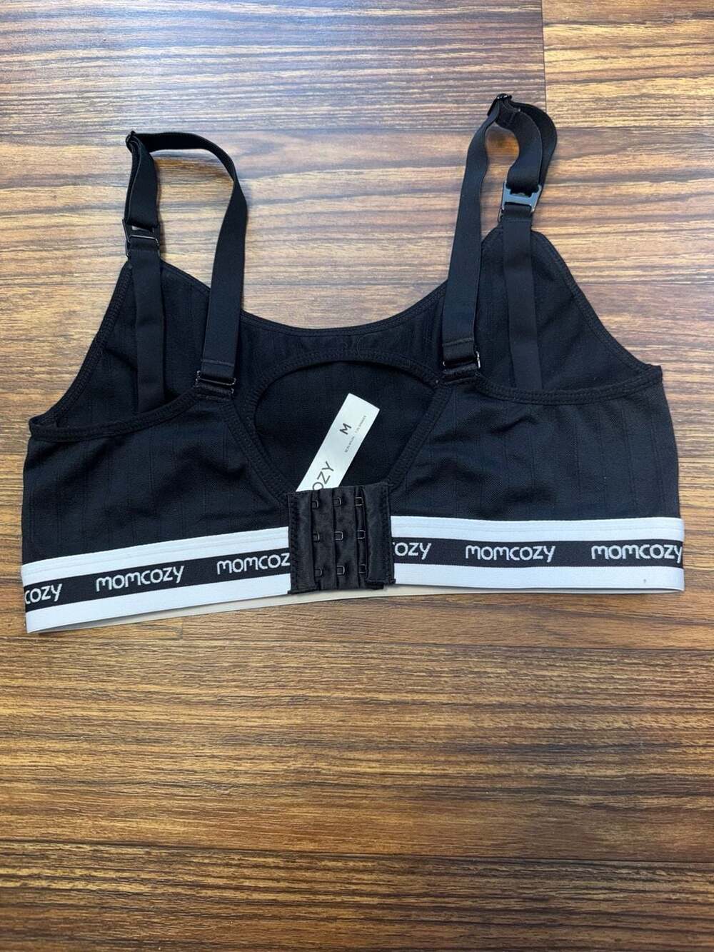Momcozy Hands-Free Pumping and Nursing Bra with Logo Waistband - Picture 2 of 6